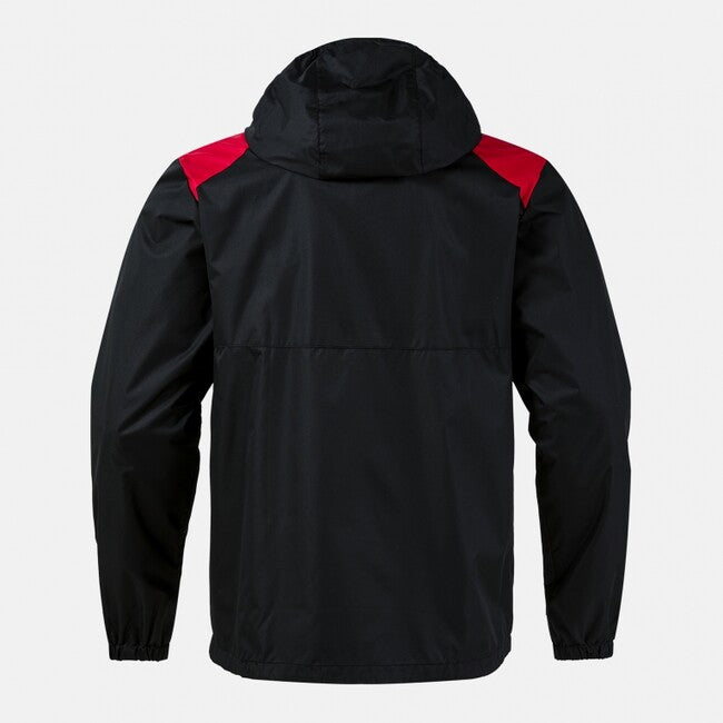 GLACIER RAINCOAT BLACK RED BLACK-RED