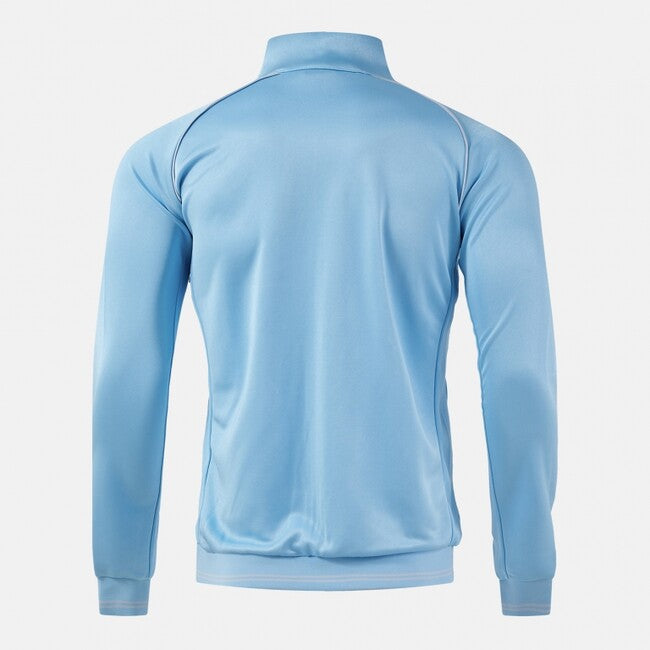 VINTAGE ECO RETRO FULL ZIP SWEATSHIRT SKY BLUE GRAY LIGHT BLUE