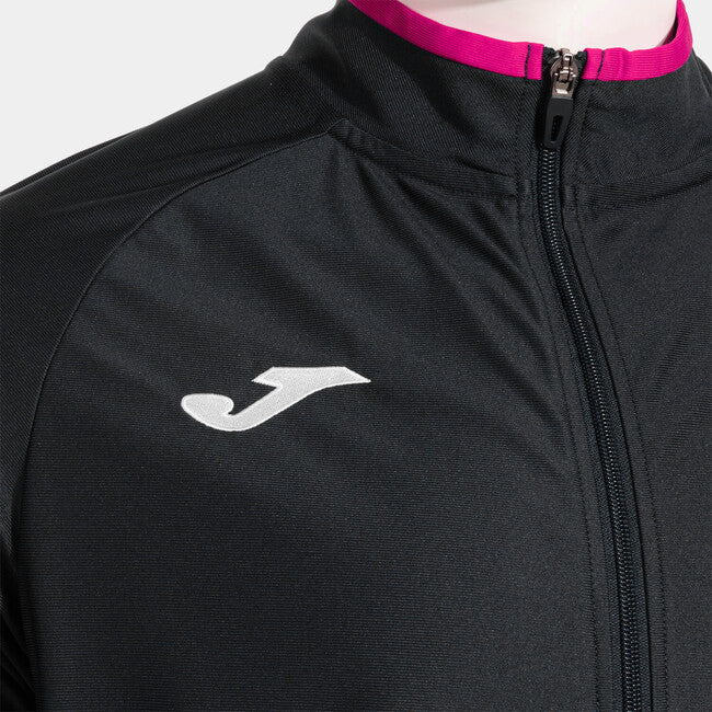 COMBI PREMIUM FULL ZIP SWEATSHIRT BLACK FLUOR PINK BLACK