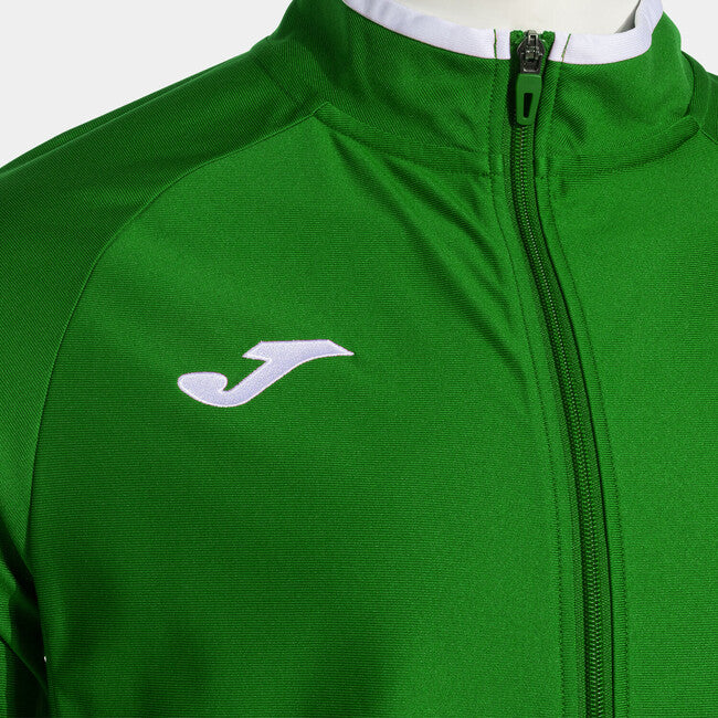 COMBI PREMIUM FULL ZIP SWEATSHIRT GREEN WHITE GREEN-WHITE