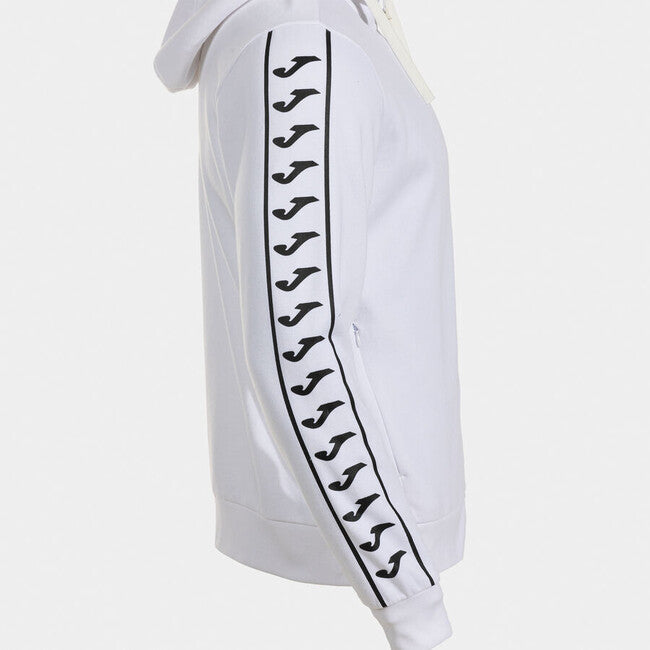 ICONO STREET ZIP-UP HOODIE WHITE BLACK WHITE-BLACK