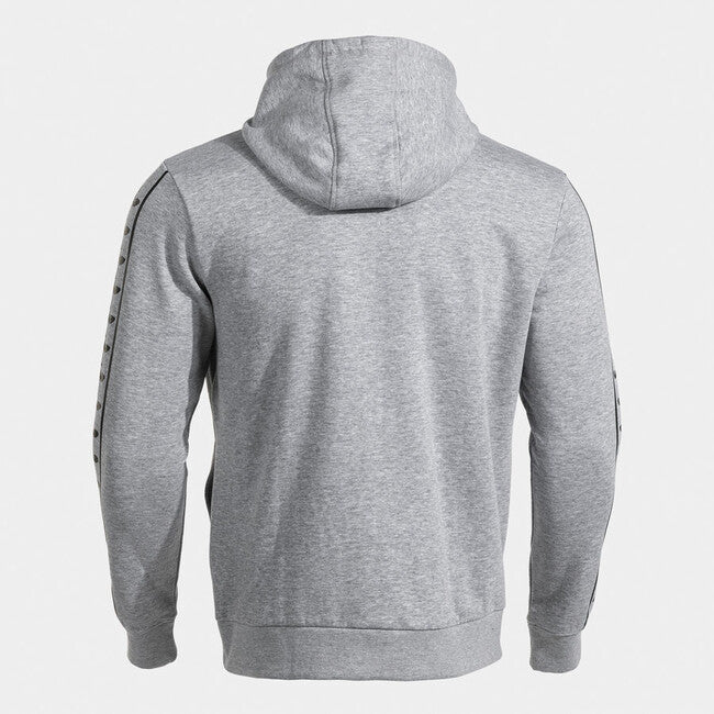 ICONO STREET ZIP-UP HOODIE LIGHT GRAY BLACK GREY