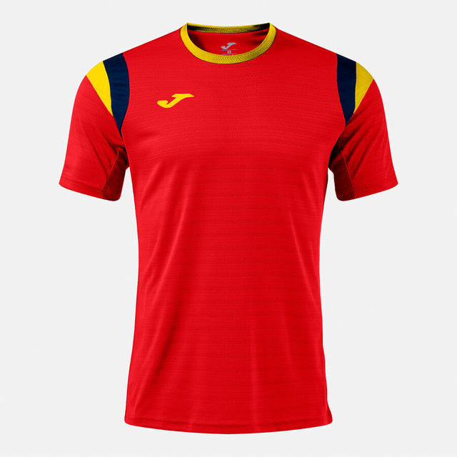 Тениска TERRA SHORT SLEEVE T-SHIRT фуксия - червено жълто