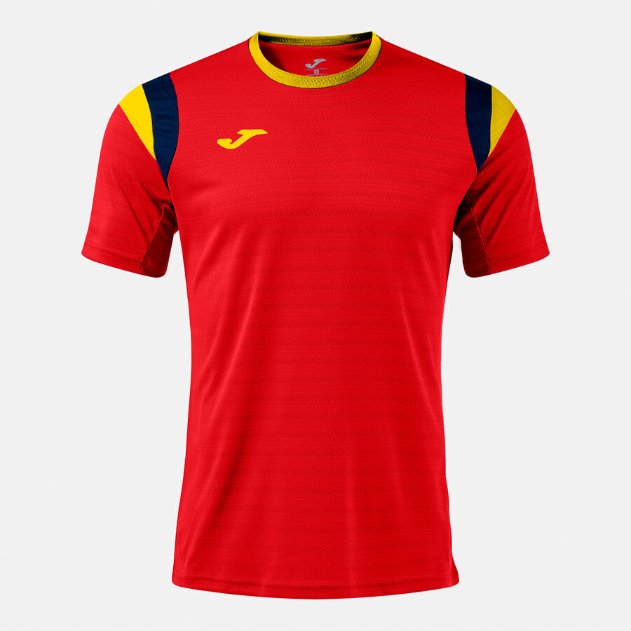 Тениска TERRA SHORT SLEEVE T-SHIRT фуксия - червено жълто