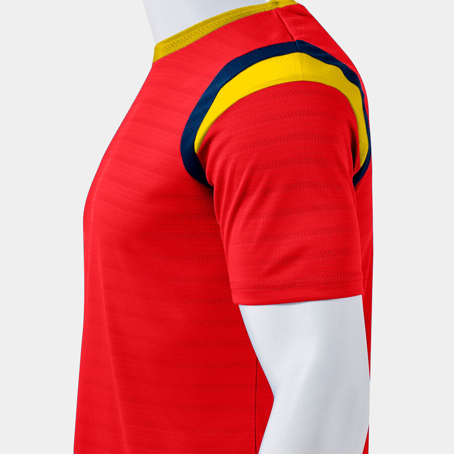 Тениска TERRA SHORT SLEEVE T-SHIRT фуксия - червено жълто