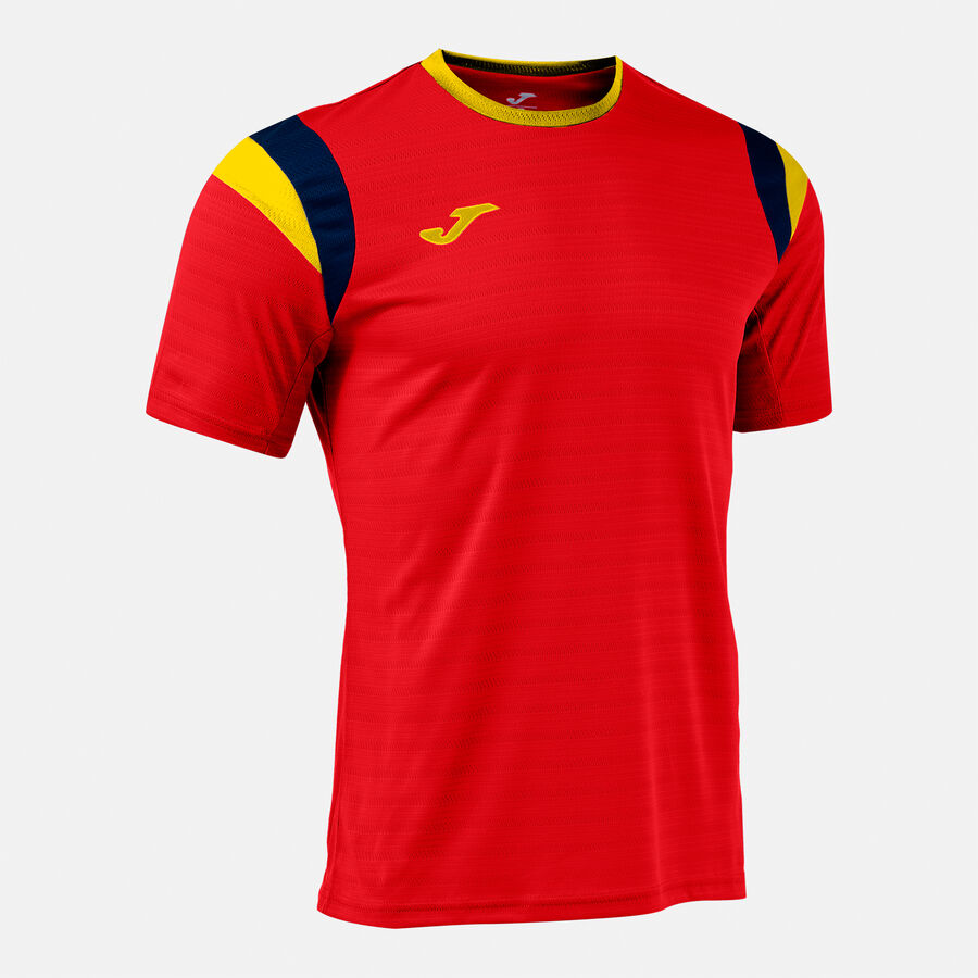 Тениска TERRA SHORT SLEEVE T-SHIRT фуксия - червено жълто