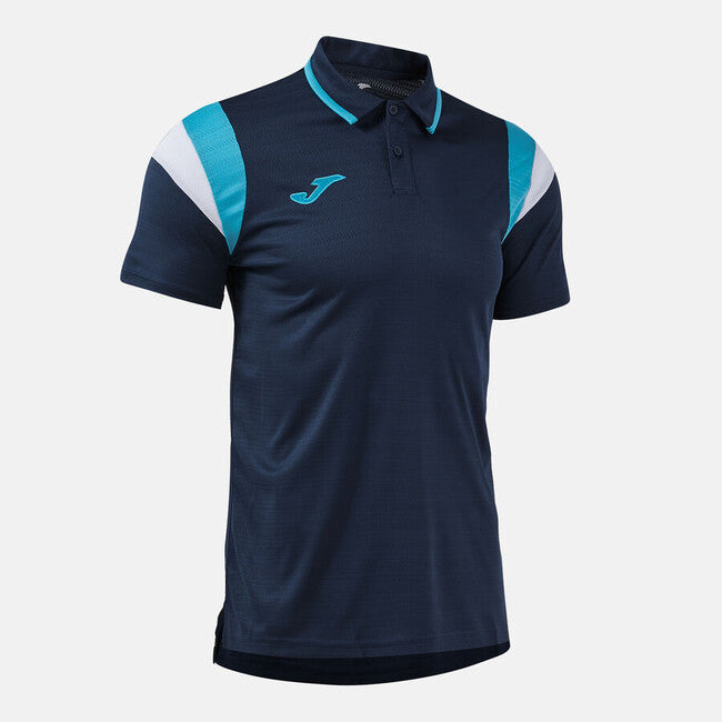 TERRA SHORT SLEEVE POLO DARK NAVY FLUOR TURQUOISE DARK NAVY TURQUESA