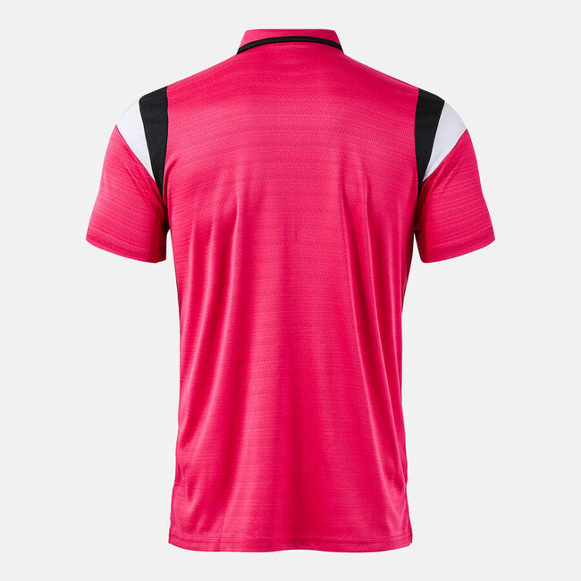TERRA SHORT SLEEVE POLO FUCHSIA BLACK FUCHSIA-BLACK