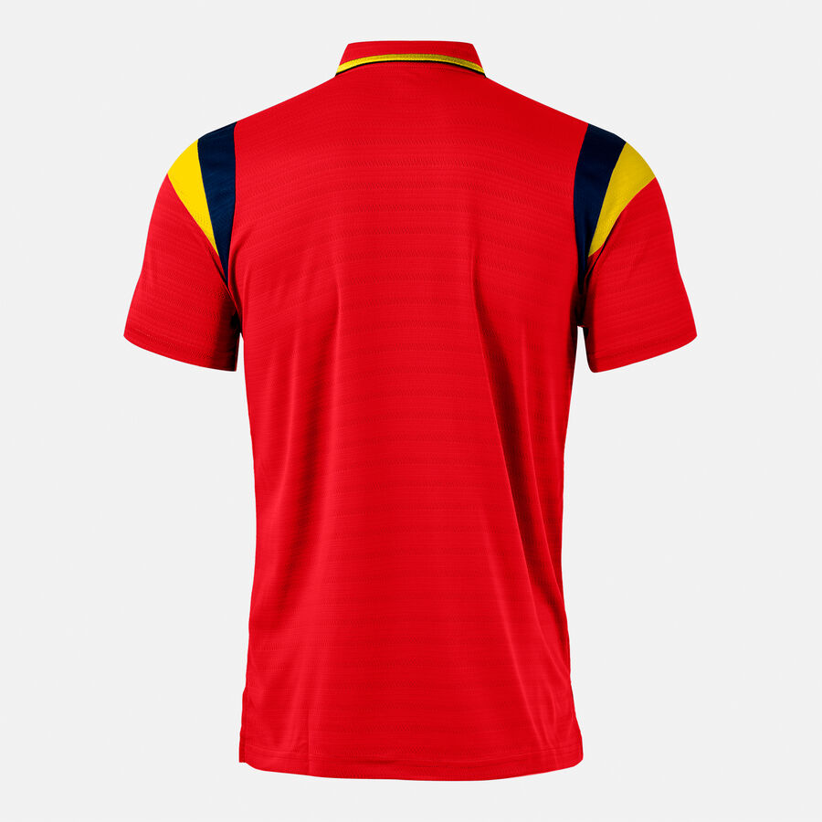 Поло блуза TERRA SHORT SLEEVE POLO тъмно морско синьо - червено жълто