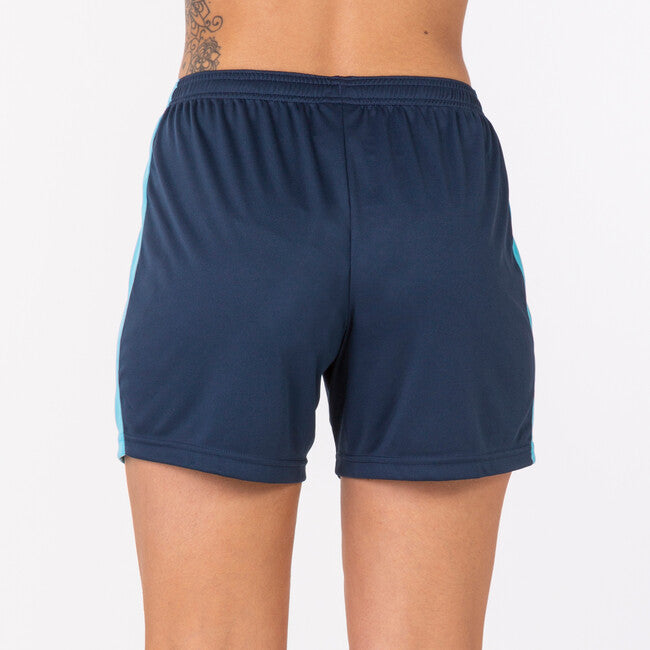 NAVY TURQUOISE FLUORO MAXI SHORTS NAVY-TURQUOISE