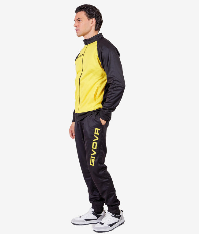 TUTA CUBA POLARFLEECE GIALLO/NERO