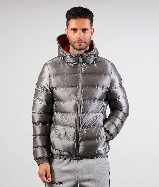 GIUBBOTTO MASTER GRIGIO CHIARO/ROSSO