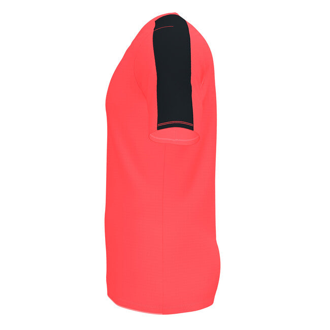 ACADEMY SHORT SLEEVE T-SHIRT FLUOR CORAL-BLACK CORAL