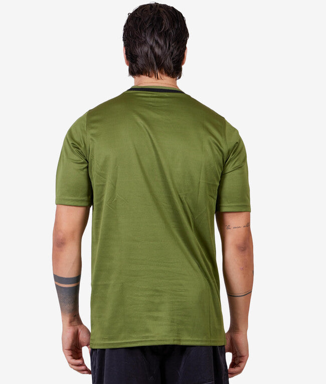 SHIRT GRAFITE INTERLOCK VERDE MILITARE