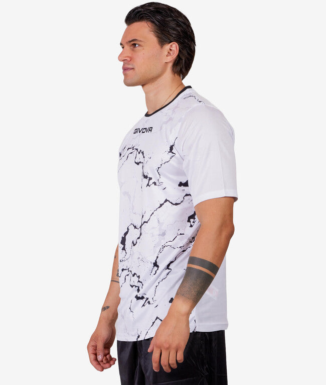 SHIRT GRAFITE INTERLOCK BIANCO/NERO