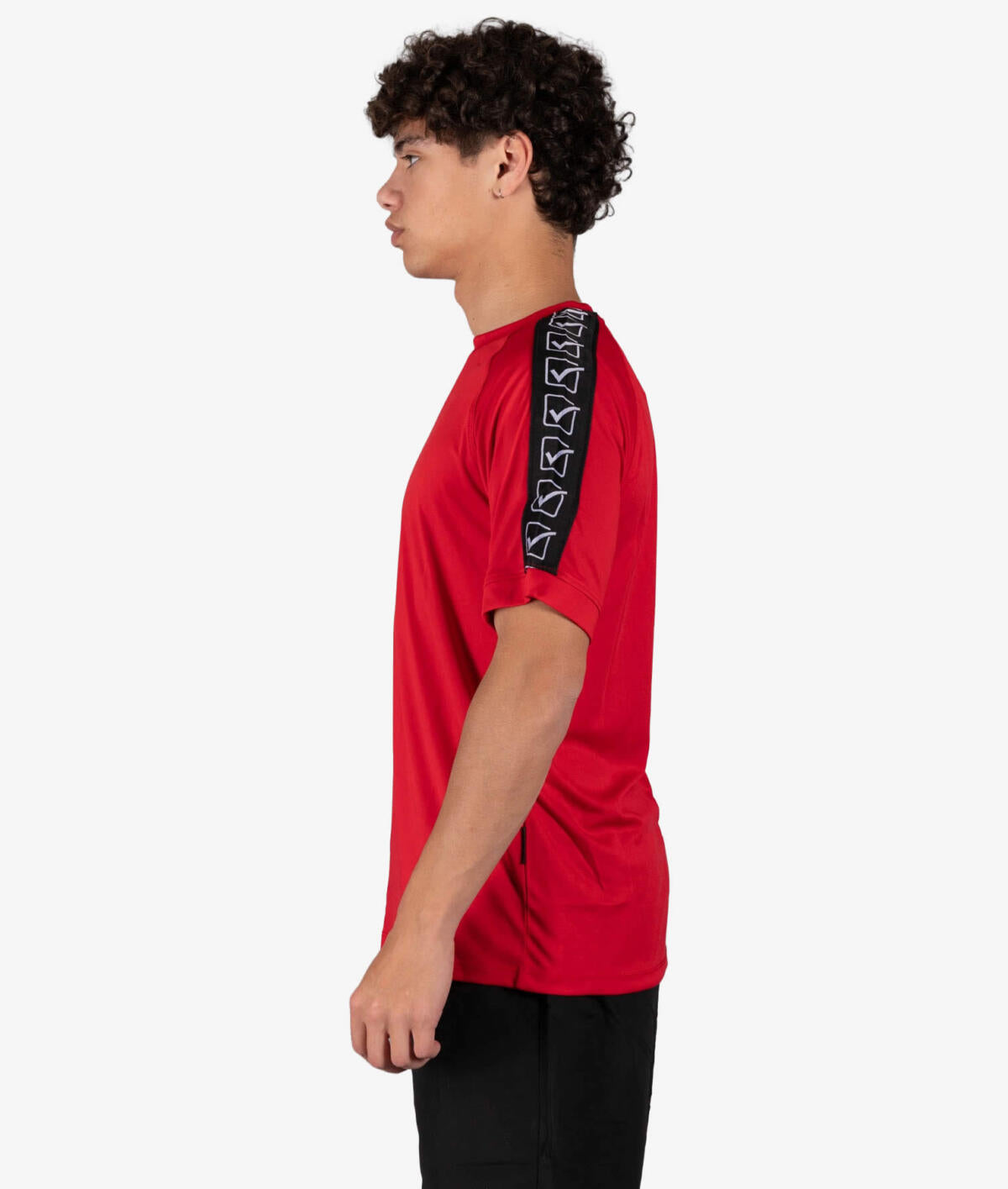 Тениска T-SHIRT POLY BAND червено-бяло