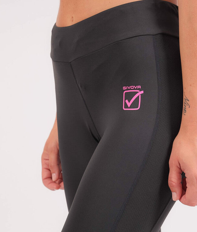 LEGGINS STYLE DONNA NERO/FUXIA