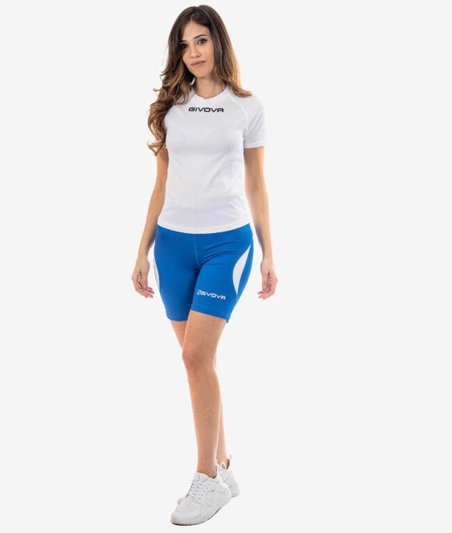 RUNNING SHORT AZZURRO