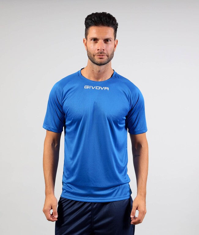 SHIRT CAPO INTERLOCK AZZURRO