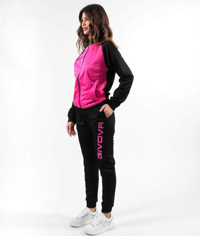 TUTA CUBA POLARFLEECE FUXIA/NERO