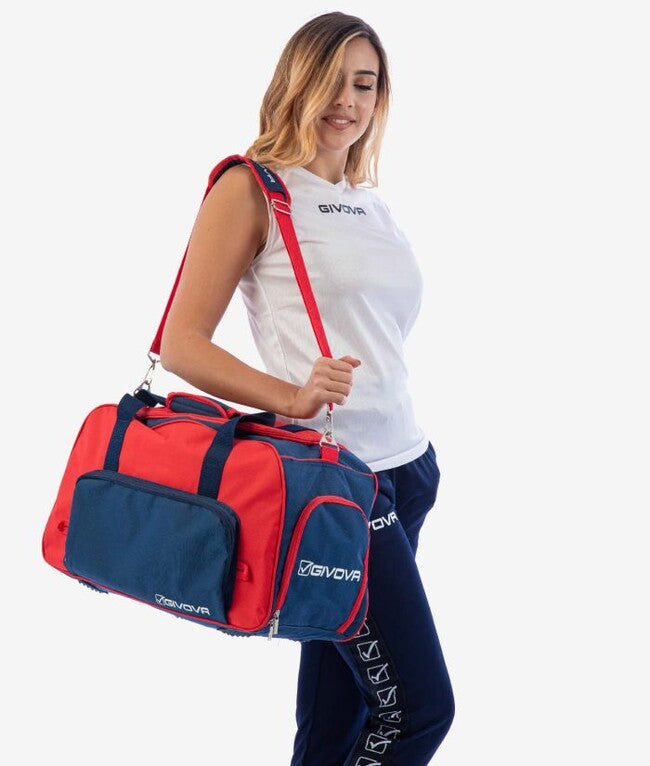 BORSA PALESTRA ROSSO/BLU