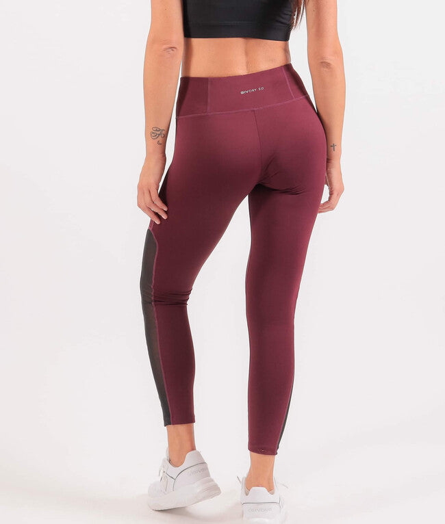 LEGGINS MOON NERO/CILIEGIA