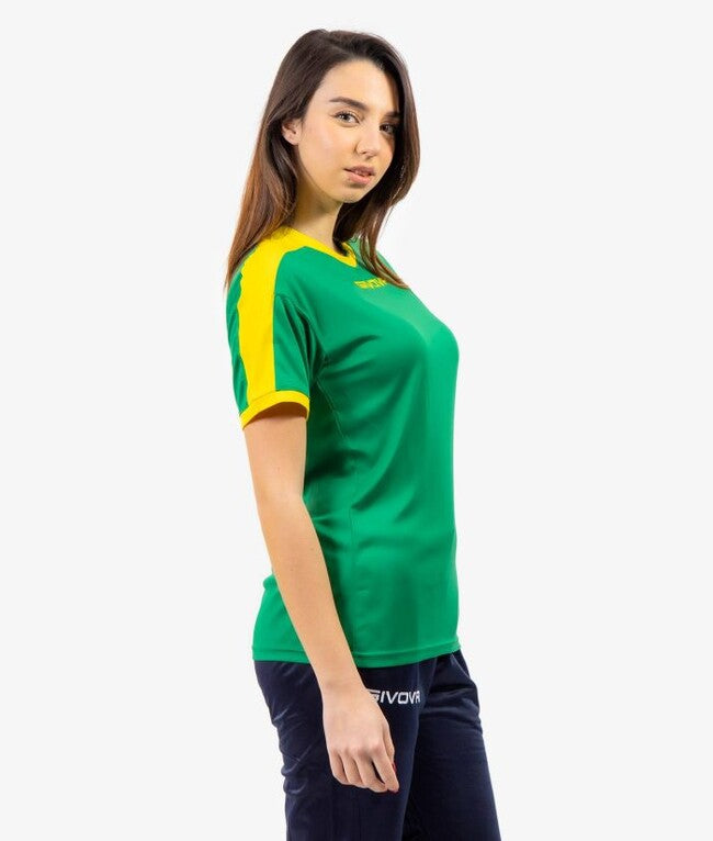 SHIRT REVOLUTION INTERLOCK VERDE/GIALLO