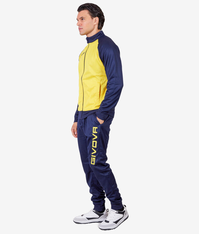 TUTA CUBA POLARFLEECE GIALLO/BLU