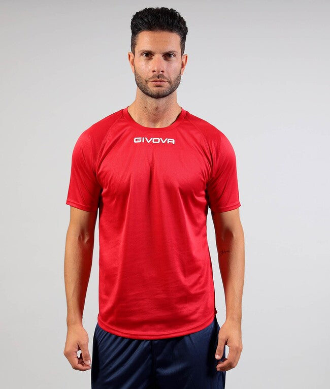 SHIRT GIVOVA ONE MICROFORATA ROSSO