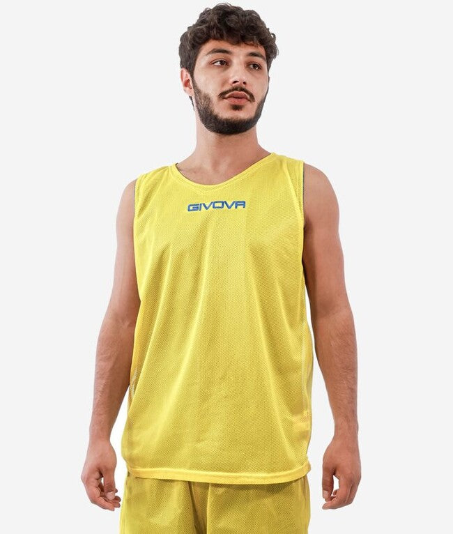 KIT DOUBLE IN MESH GIALLO/AZZURRO