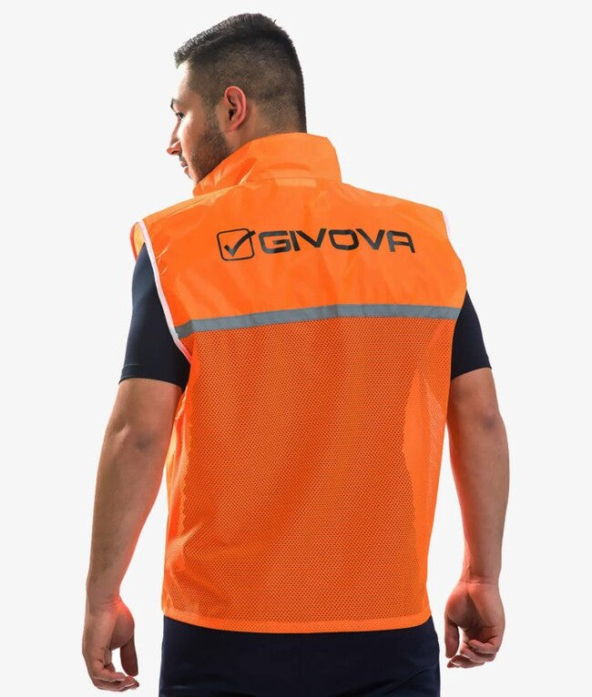 CASACCA RUNNING ARANCIO FLUO/NERO