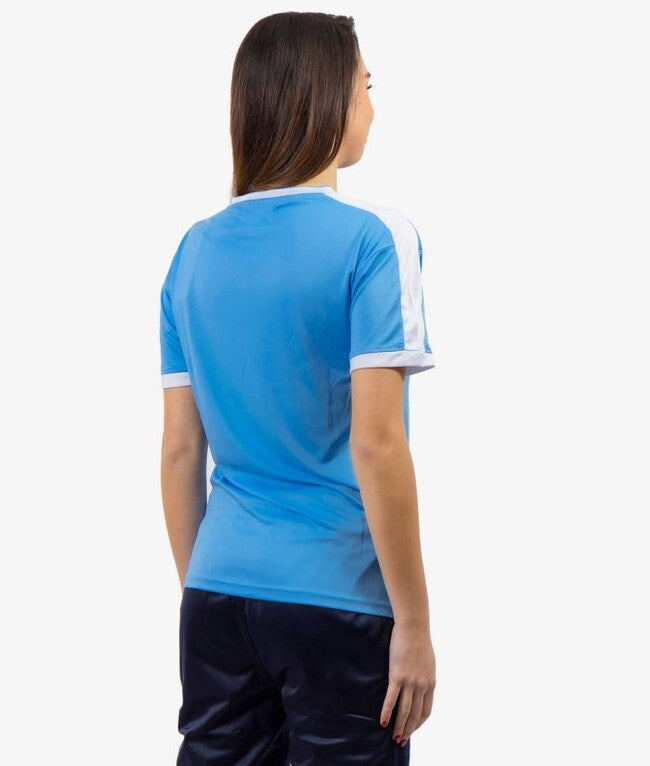 SHIRT REVOLUTION INTERLOCK CELESTE/BIANCO