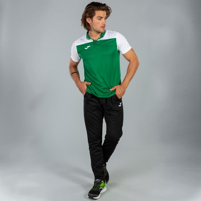 COMBI POLO SHIRT GREEN-WHITE S/S GREEN-WHITE