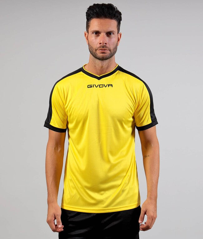 SHIRT REVOLUTION INTERLOCK GIALLO/NERO