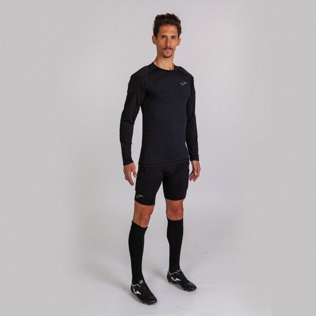 T-SHIRT GOALKEEPER PROTECTION BLACK L/S BLACK