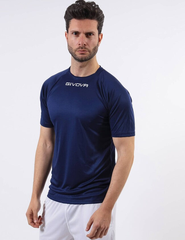 SHIRT CAPO INTERLOCK BLU