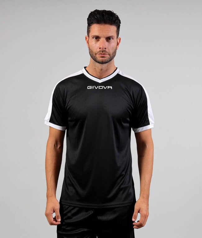 SHIRT REVOLUTION INTERLOCK NERO/BIANCO