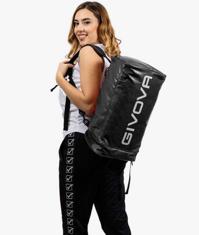 ZAINO BIKER IN ECOPELLE NERO