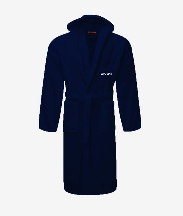 Халат ACCAPPATOIO SCATOLATO 100% COTTON SPUGNA синьо