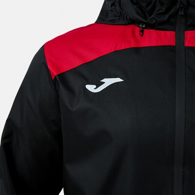GLACIER RAINCOAT BLACK RED BLACK-RED