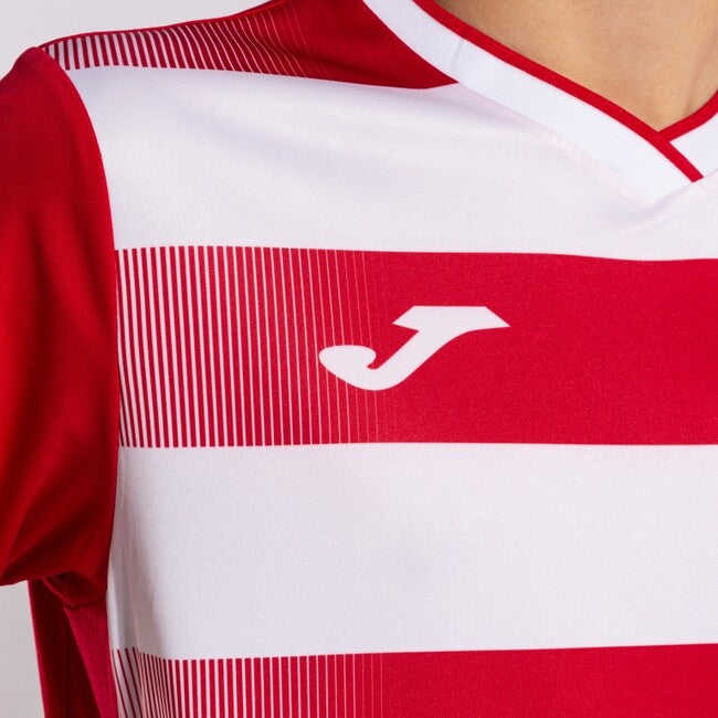 EUROPA V SHORT SLEEVE T-SHIRT RED-WHITE