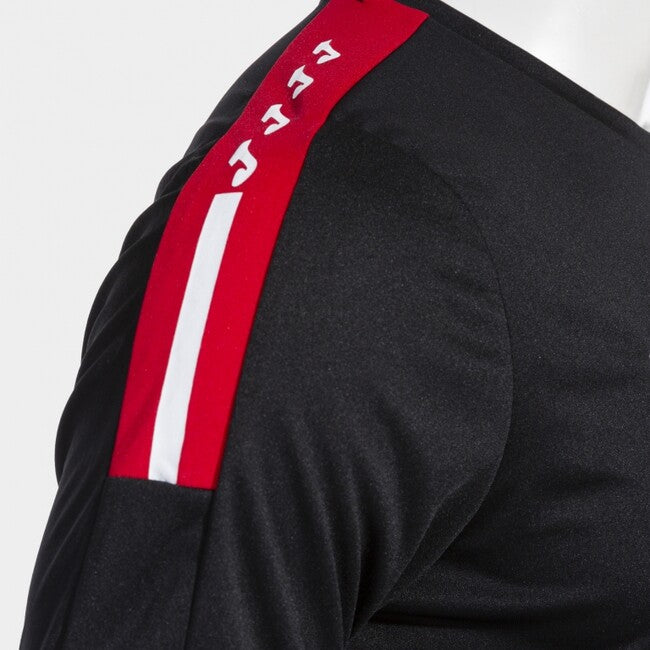 ECO ESSENTIAL SHORT SLEEVE T-SHIRT BLACK RED BLACK-RED