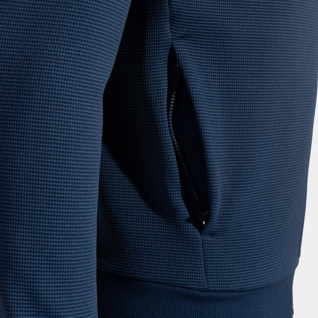 TOLEDO  ZIP-UP HOODIE NAVY FLUOR TURQUOISE NAVY