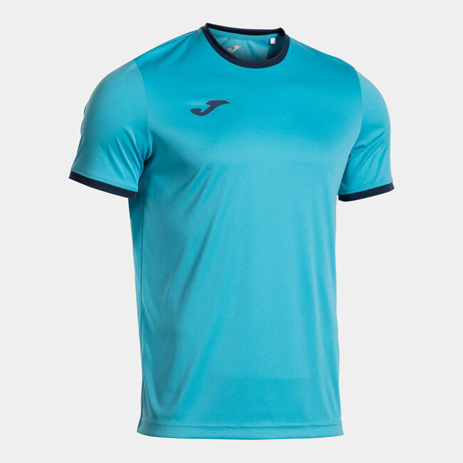 COMBI PREMIUM SHORT SLEEVE T-SHIRT FLUOR TURQUOISE NAVY BLUE FLUOR TURQUOISE