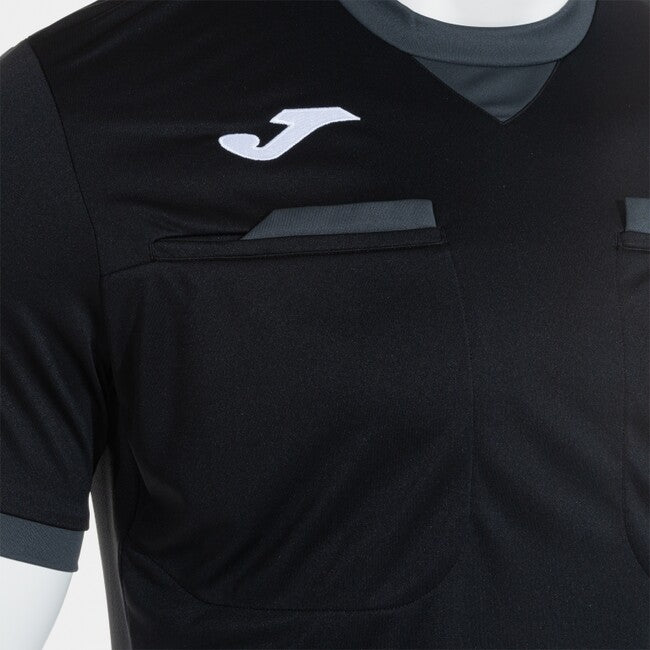REFEREE SHORT SLEEVE T-SHIRT BLACK DARK GRAY BLACK-ANTHRACITE
