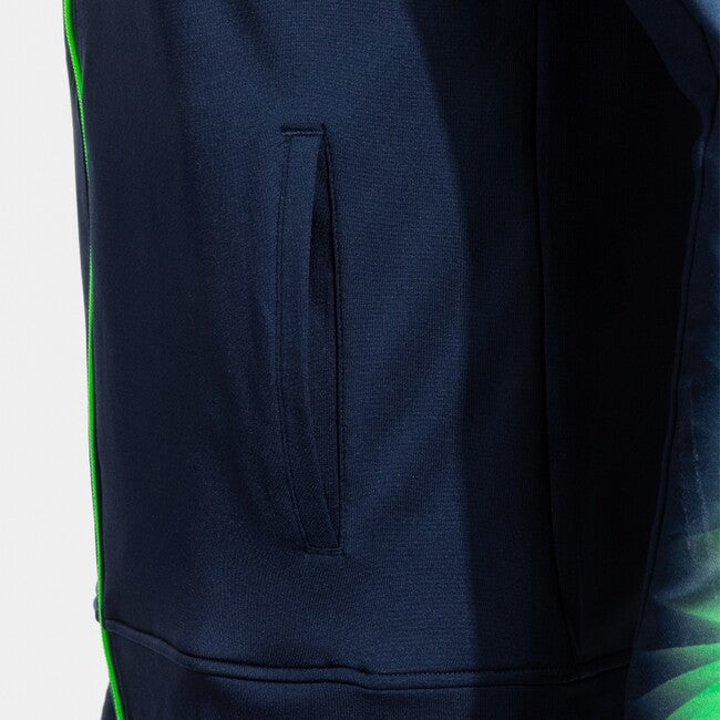 ELITE XI ZIP-UP HOODIE NAVY FLUOR GREEN NAVY-FLUOR GREEN