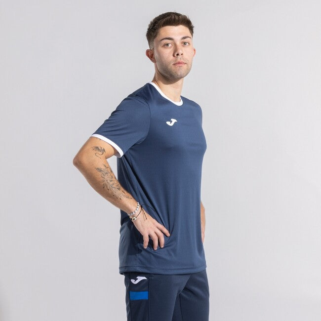 COMBI PREMIUM SHORT SLEEVE T-SHIRT NAVY BLUE WHITE NAVY-WHITE