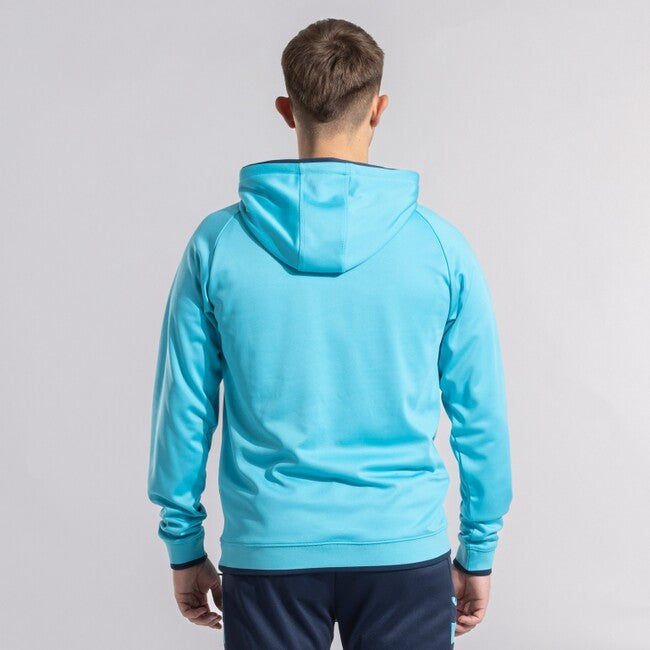 COMBI PREMIUM HOODIE FLUOR TURQUOISE DARK NAVY FLUOR TURQUOISE
