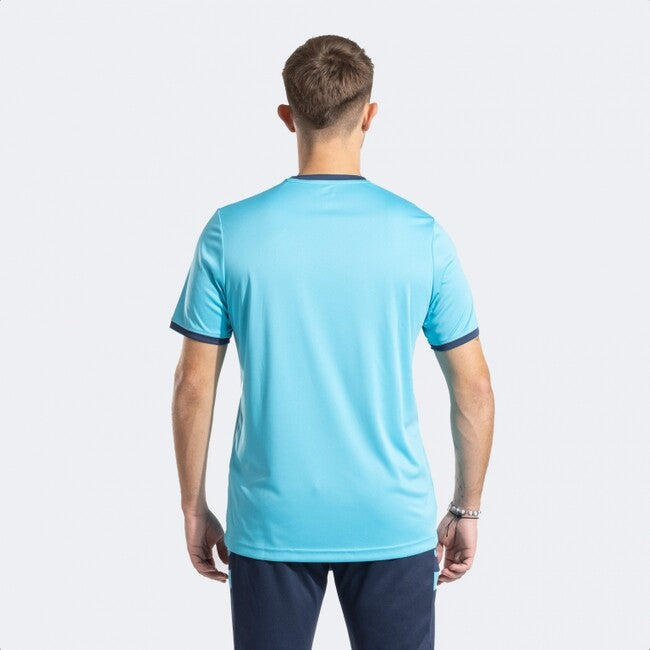 COMBI PREMIUM SHORT SLEEVE T-SHIRT FLUOR TURQUOISE NAVY BLUE FLUOR TURQUOISE