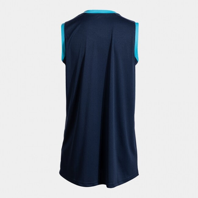 FINAL BASKET II SLEEVELESS SHIRT DARK NAVY FLUOR TURQUOISE DARK NAVY TURQUESA